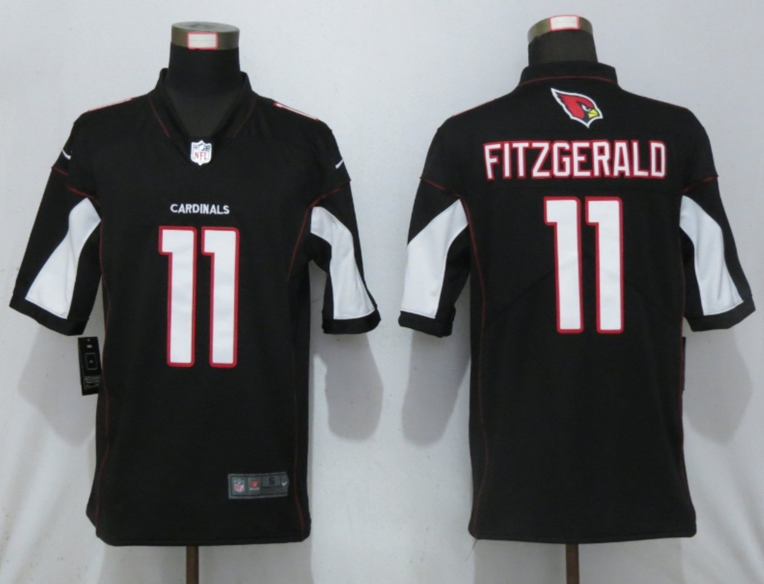 Men Arizona Cardinals #11 Fitzgerald Black 2020 Vapor Untouchable Limited Playe Nike NFL Jerseys